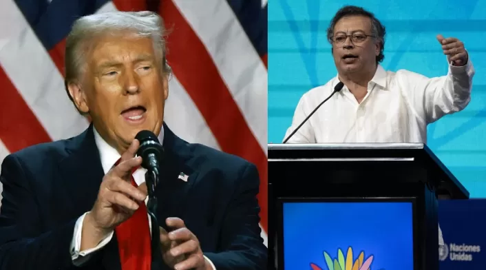 Gustavo Petro y Donald Trump Gustavo Petro y Donald Trump