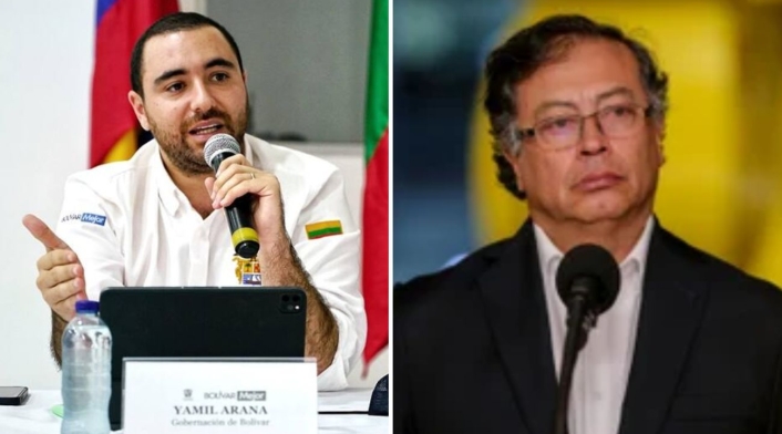 Yamil Arana y Gustavo Petro Yamil Arana y Gustavo Petro
