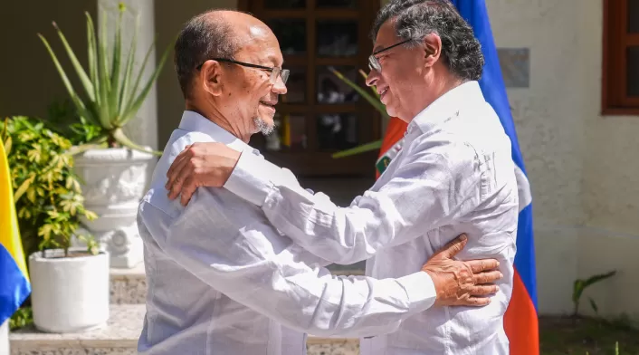 Presidentes de Colombia y Haití