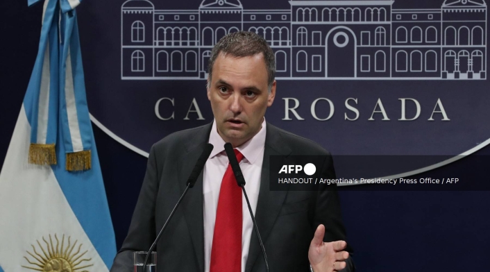 Manuel Adorni, vocero presidencial de Argentina