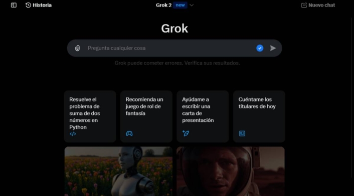 Grok permite crear imágenes altamente realistas Grok la IA de X