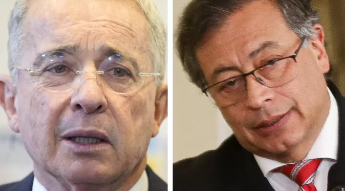 Gustavo Petro y Álvaro Uribe