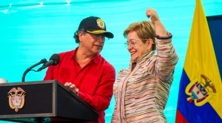 Gustavo Petro y Gloria Inés Ramírez Gustavo Petro y Gloria Inés Ramírez