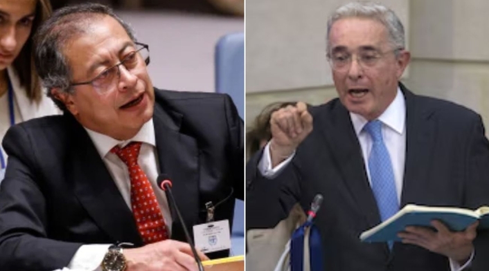 Gustavo Petro y Álvaro Uribe Gustavo Petro y Álvaro Uribe