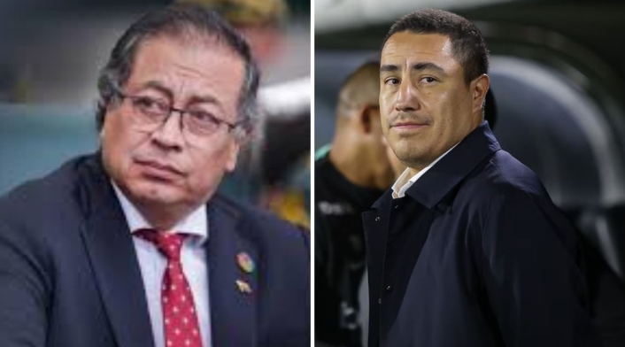Gustavo Petro y Efraín Juárez Gustavo Petro y Efraín Juárez