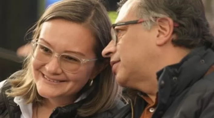 Cielo Rusinque y Gustavo Petro