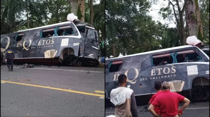La agrupación Los Inquietos del Vallenato confirma que el bus accidentado viajaba con turistas y no con músicos La agrupación Los Inquietos del Vallenato confirma que el bus accidentado viajaba con turistas y no con músicos