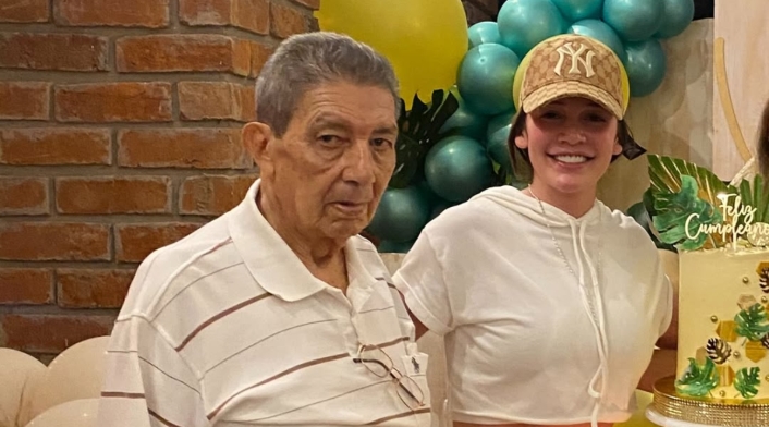 Falleció el abuelo de Lina Tejeiro Lina Tejeiro y su abuelo