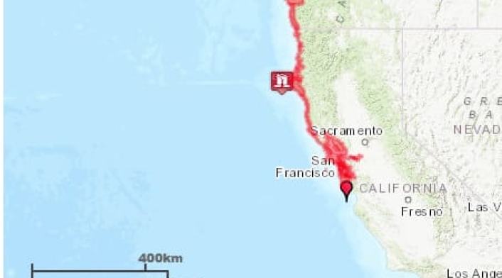 Alerta de Tsunami en California y Oregon