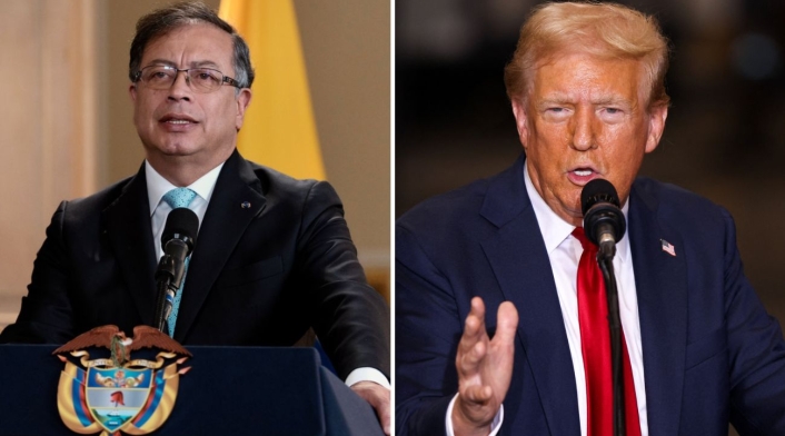 Gustavo Petro y Donald Trump Gustavo Petro y Donald Trump