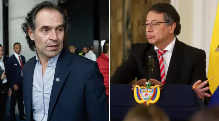 Federico Gutiérrez y Gustavo Petro Federico Gutiérrez y Gustavo Petro