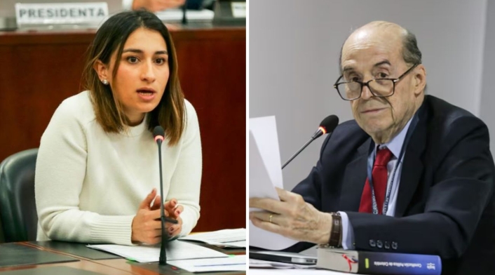 Laura Sarabia y Álvaro Leyva Laura Sarabia y Álvaro Leyva