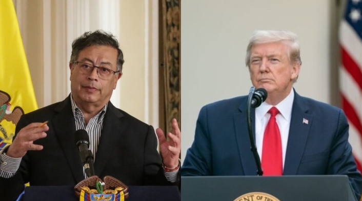 Gustavo Petro y Donald Trump Gustavo Petro y Donald Trump