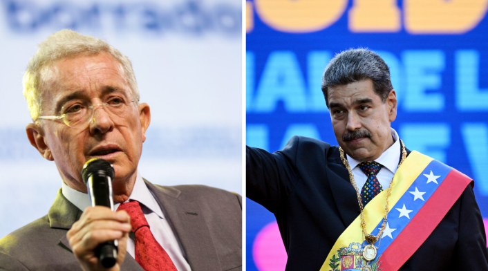 Álvaro Uribe Vélez y Nicolas Maduro Álvaro Uribe Vélez y Nicolas Maduro