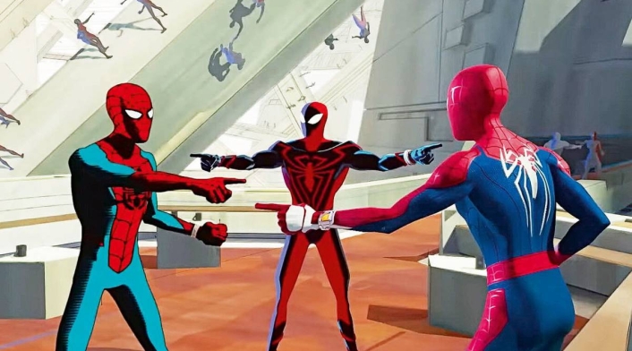 Escena de Spider-Man a través del Spider-Verso Spider-Man a través del Spider-Verso