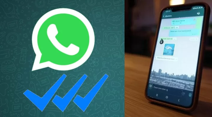 Triple check azul en WhatsApp Triple check azul en WhatsApp
