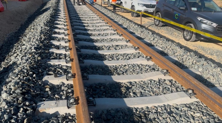 Son 905 metros de rieles que serán instalados en el Patio Taller