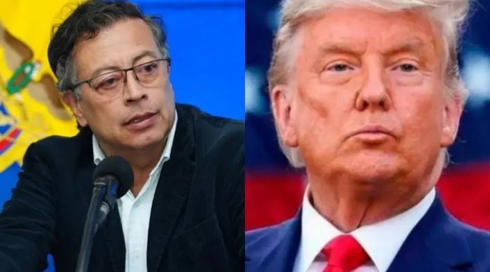 Presidente de Colombia Gustavo Petro y Presidente de Estados Unidos Donald Trump