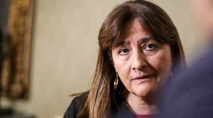 Ángela María Buitrago, ministra de Justicia, habla de las extorsiones Ángela María Buitrago, ministra de Justicia, habla de las extorsiones