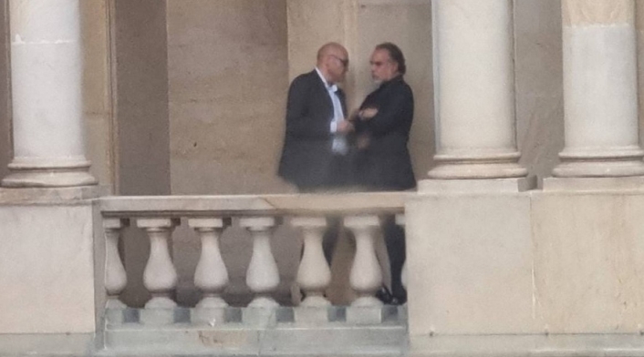Armando Benedetti y Xavier Vendrell Armando Benedetti y Xavier Vendrell