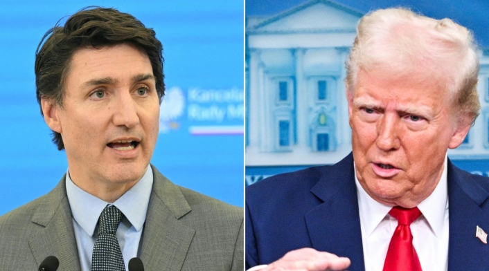 Justin Trudeau y Donald Trump Justin Trudeau y Donald Trump