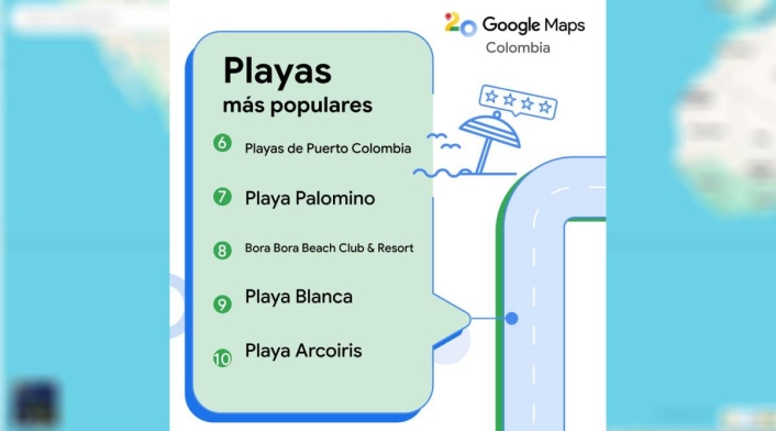 Playas más buscadas en Google Maps Google Maps