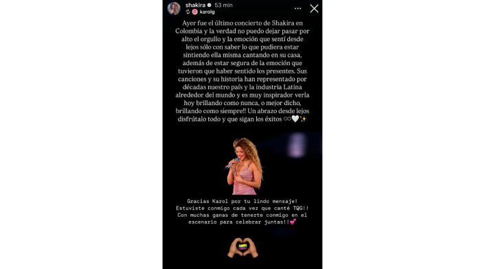 ¿Shakira confirmó a Karol G para su concierto de Medellín? ¿Shakira confirmó a Karol G para su concierto de Medellín?