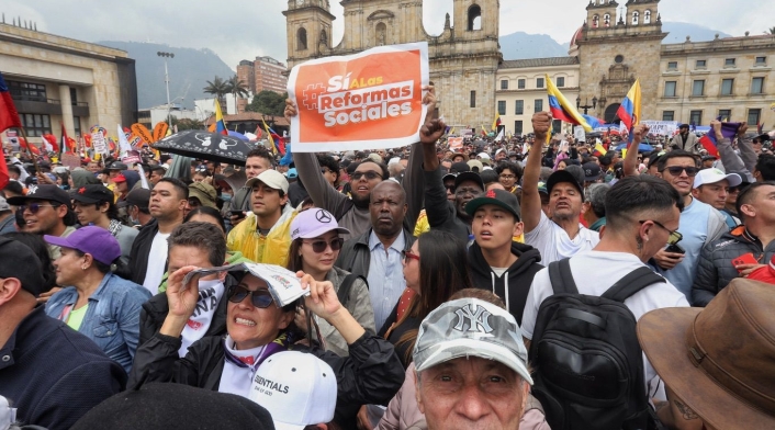 Así van las marchas del 18 de marzo en Colombia Así van las marchas del 18 de marzo en Colombia