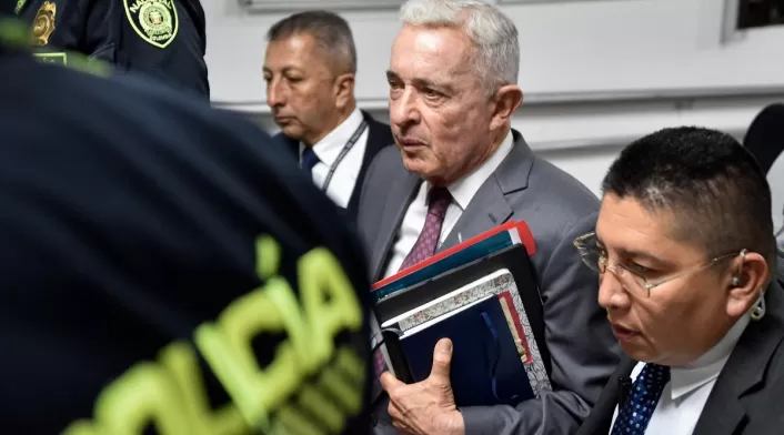 Expresidente Álvaro Uribe Vélez | juzgados de Paloquemao | Bogotá | Febrero 2025