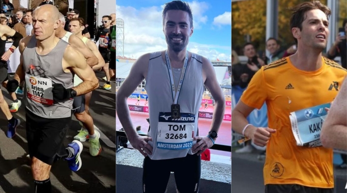 Arjen Robben, Tom Dumoulin y Kaká Arjen Robben, Tom Dumoulin y Kaká