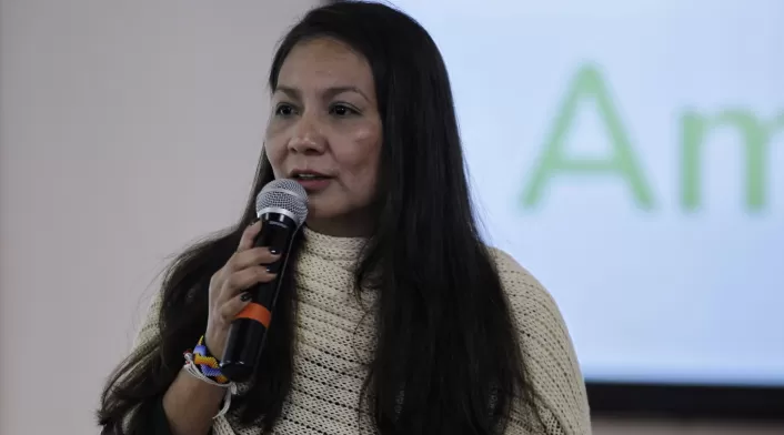 Ministra de ambiente, Lena Estrada
