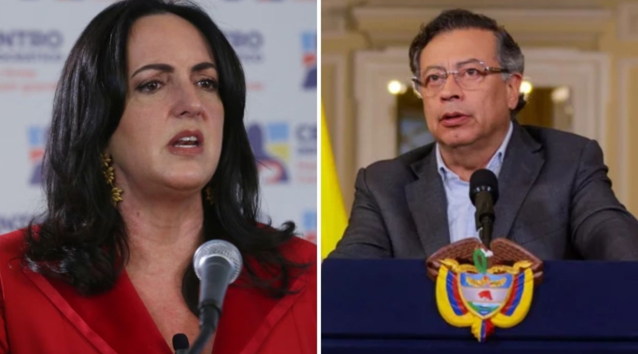 María Fernanda Cabal y Gustavo Petro María Fernanda Cabal y Gustavo Petro