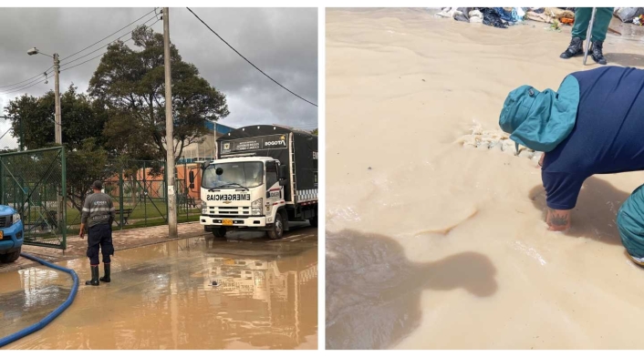 Esta inundación se debió a un daño en la tubería del Acueducto en los barrios Meissen y Tunjuelito