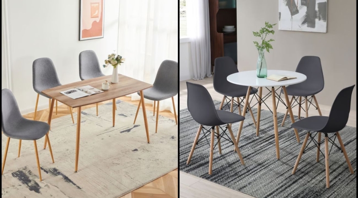 Dos opciones de mesas comedor para espacios pequeños Dos opciones de mesas comedor para espacios pequeños
