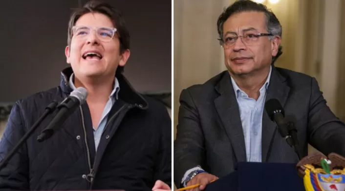 Miguel Uribe y Gustavo Petro Miguel Uribe y Gustavo Petro