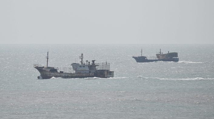 Barcos chinos rodean Taiwán Barcos chinos rodean Taiwán