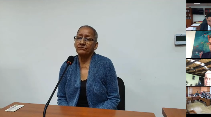 María Elena Vélez, testigo en juicio contra expresidente Álvaro Uribe