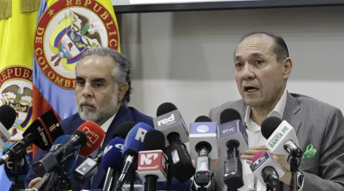 Armando Benedetti y Antonio Sanguino, ministros de Interior y Trabajo Armando Benedetti y Antonio Sanguino, ministros de Interior y Trabajo
