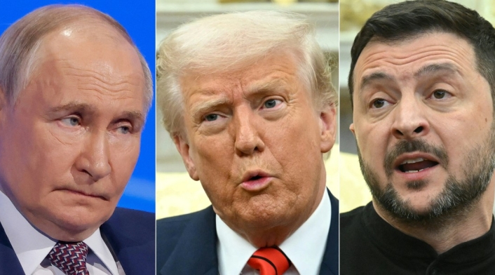 Putin, Trump y Zelensky