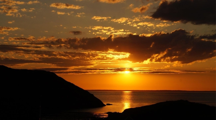 Atardecer en la isla Monhegan Atardecer en la isla Monhegan