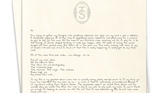 Carta Taylor Swift 1 Carta Taylor Swift 1