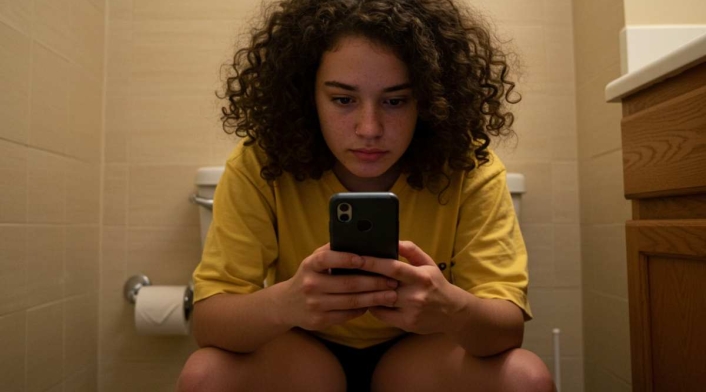 Pasar mucho tiempo en el baño es malo Pasar mucho tiempo en el baño es malo