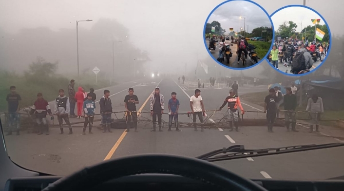 Vía Remolinos bloqueada en Risaralda