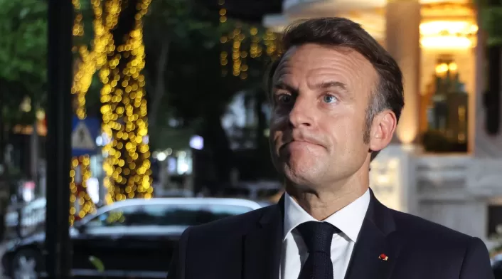 Emmanuel Macron, en Hanói, tras incidente con su esposa Emmanuel Macron, en Hanói, tras incidente con su esposa