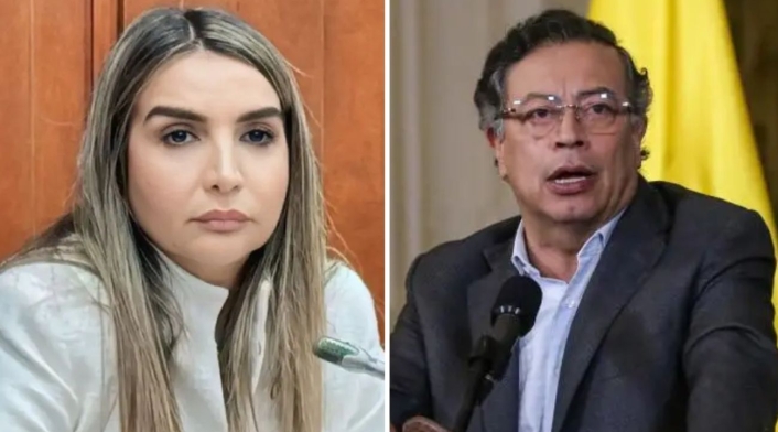 Nadia Biel y Gustavo Petro Nadia Biel y Gustavo Petro