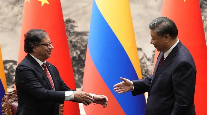 Presidentes Gustavo Petro y Xi Jinping, de China Presidentes Gustavo Petro y Xi Jinping, de China