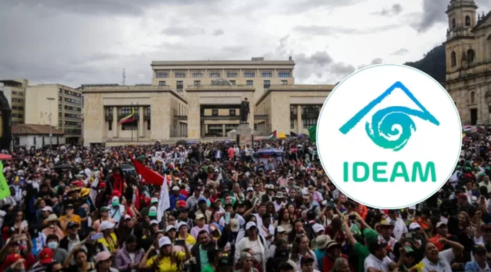 Protestas en Colombia y pronóstico de lluvias Protestas en Colombia y pronóstico de lluvias