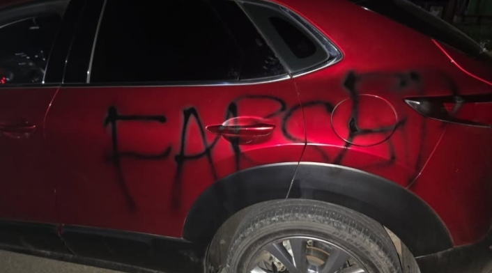 Fueron dejados cilindros en la carretera internacional en el sur y norte del departamento