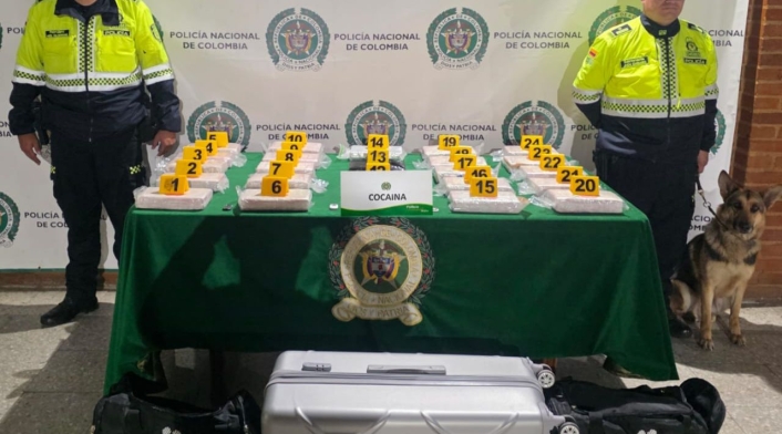 La droga al parecer iba ser enviada a Estados Unidos La droga al parecer iba ser enviada a Estados Unidos