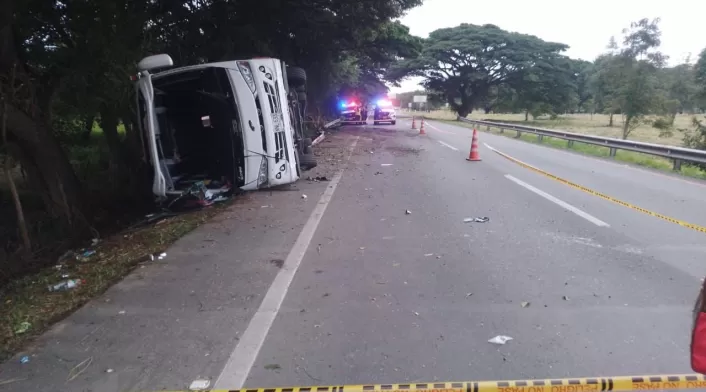 El bus transportaba menores de edad desde Medellín a Buga